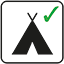 Camping allowed